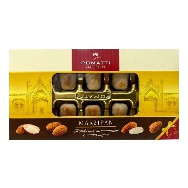 Конфеты марципановые Pomatti Marzipan с шоколадом 90 г 299₽