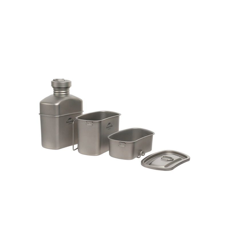 фото Набор посуды naturehike 2022 titanium cooking set titanium