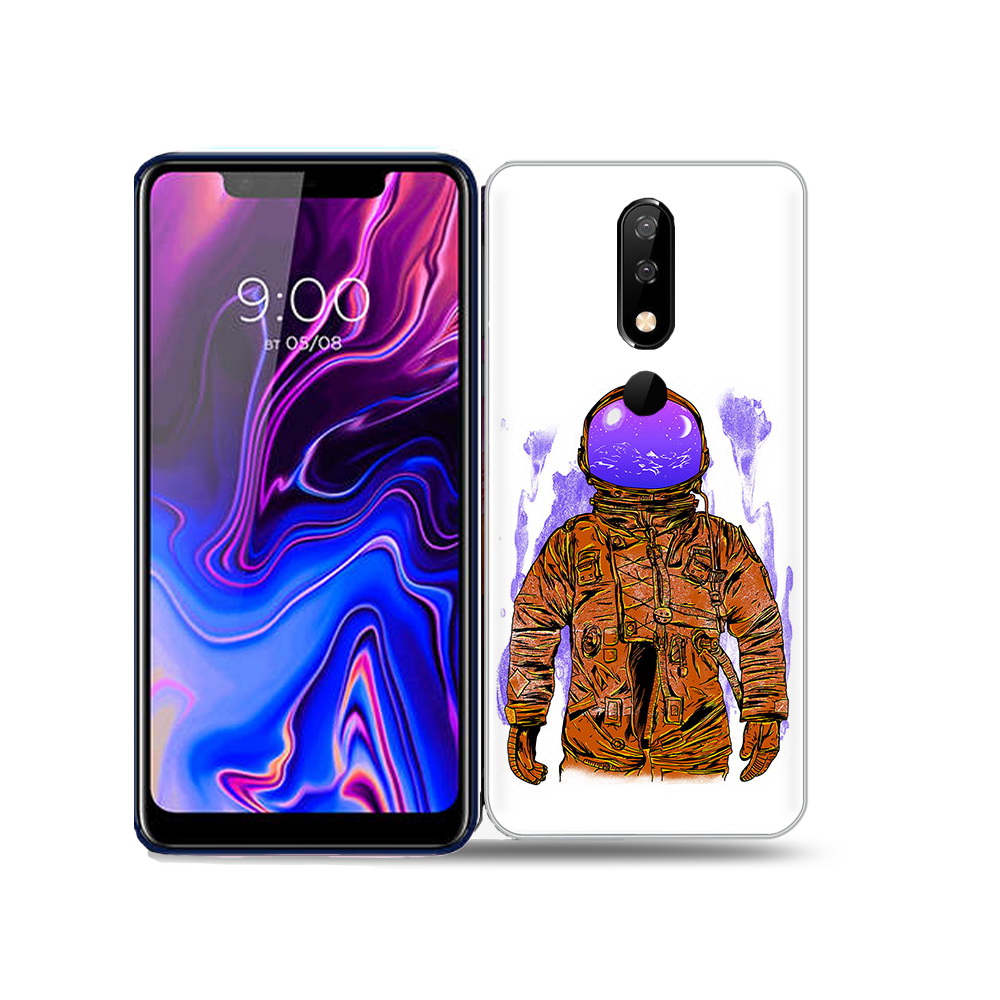 

Чехол MyPads Tocco для BQ 5732L нарисованный мужчина в скафандре, Прозрачный, Tocco