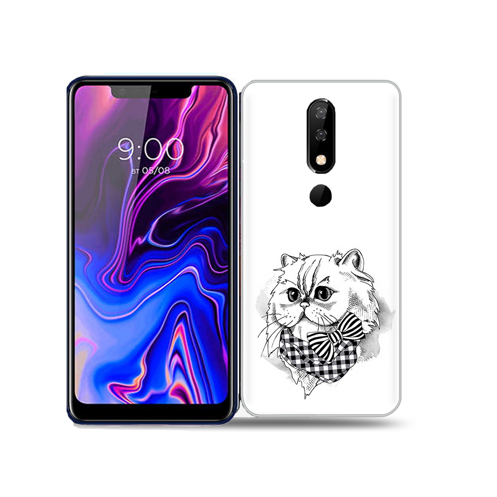 

Чехол MyPads Tocco для BQ 5732L нарисованная красивая кошечка, Прозрачный, Tocco