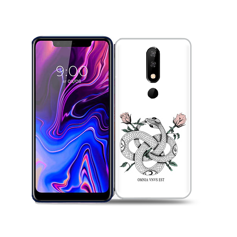 

Чехол MyPads Tocco для BQ 5732L нарисованная змея абстракция, Прозрачный, Tocco
