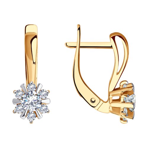 

Серьги из золота TEO MAORI 829760, фианит, 829760