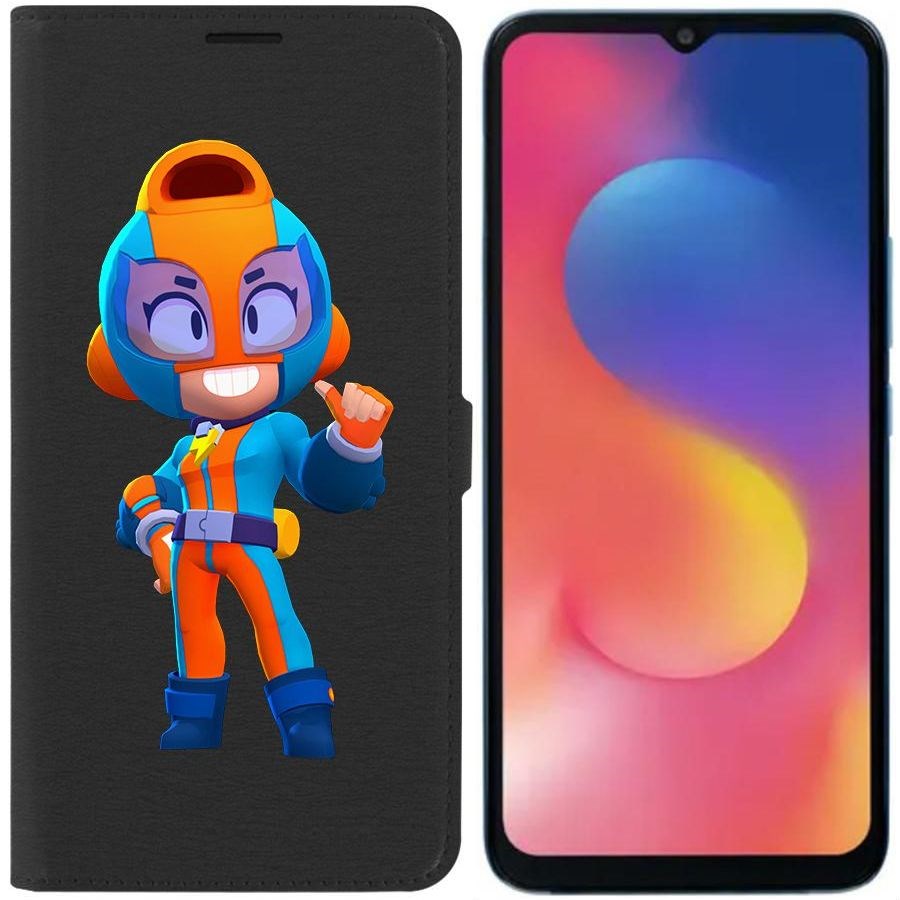 

Чехол-книжка Eco для Infinix Hot 20i Brawl Stars-GT Макс (черный)