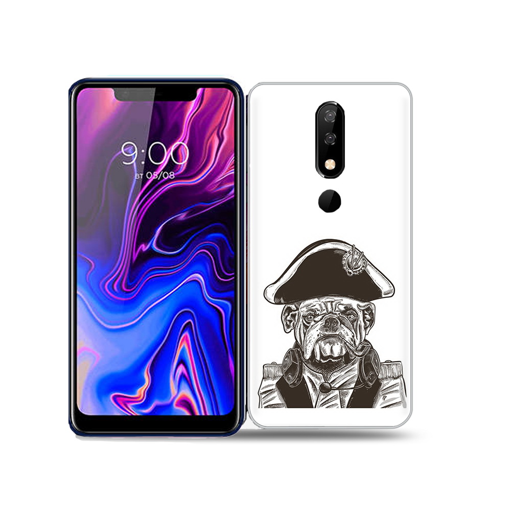 

Чехол MyPads Tocco для BQ 5732L мопс генерал, Прозрачный, Tocco