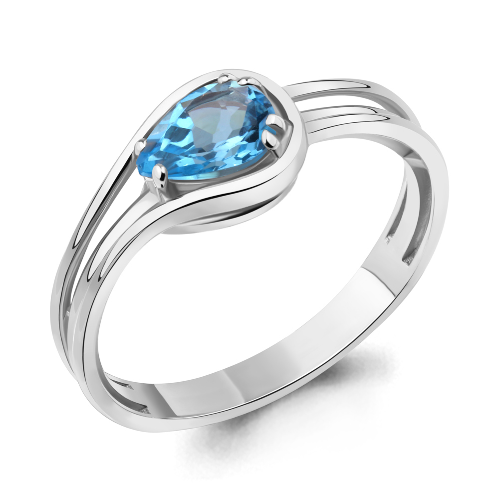 

Кольцо из серебра с топазом Aquamarine Aquamarine 6960705_925_р р. 18,5, 6960705_925_р
