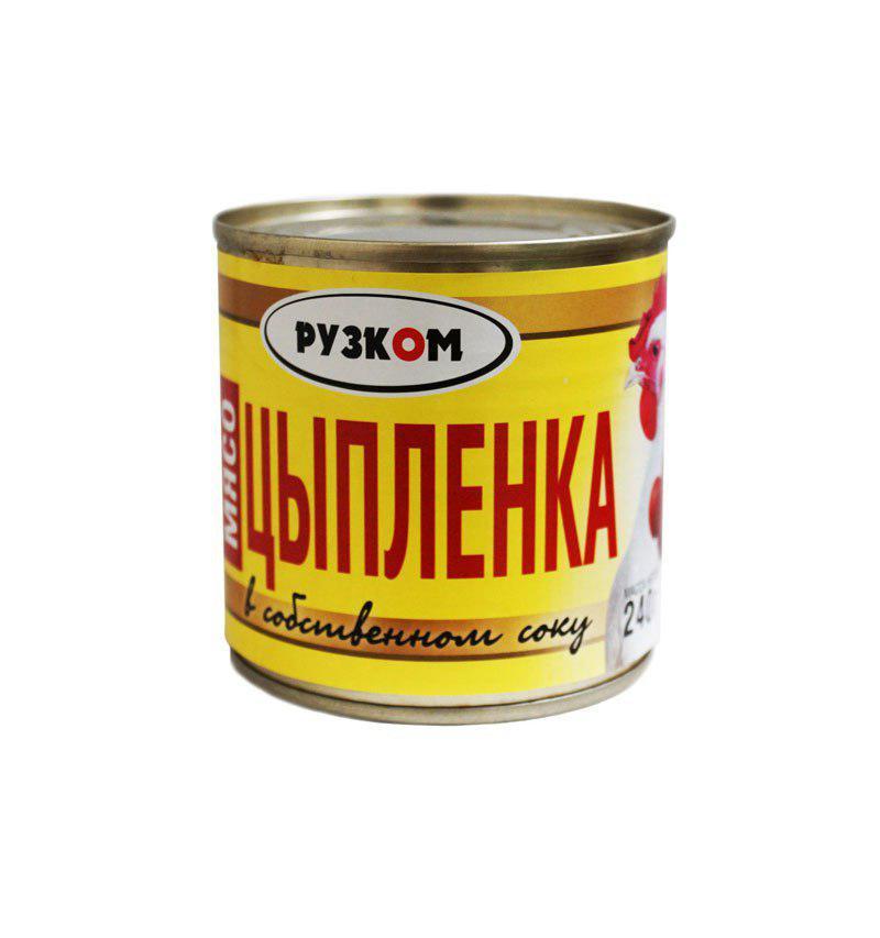 Мясо цыпленка в собственном соку. Тушенка рузком. Мясо цыпленка в с/с рузком 325г. Рузком мясо цыпленка в собственном соку 240 г. Рузком мясокомбинат.