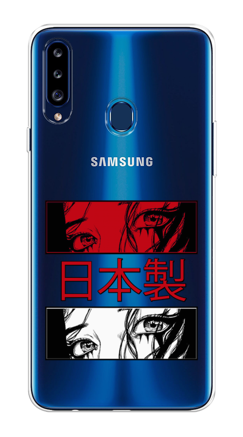 

Чехол на Samsung Galaxy A20s "Аниме глаза манга", Красный;белый;черный, 2100850-4