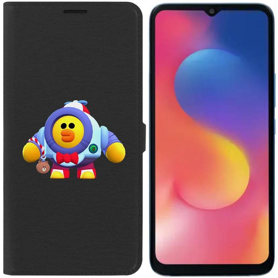 

Чехол-книжка Eco для Infinix Hot 20i Brawl Stars-Нани Салли (черный)