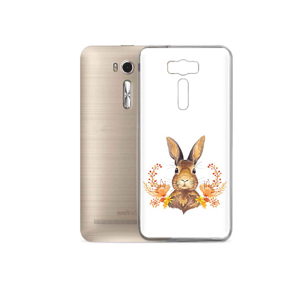 Чехол MyPads Tocco для Asus ZenFone 2 Laser (ZE500KL) зайка в цветах