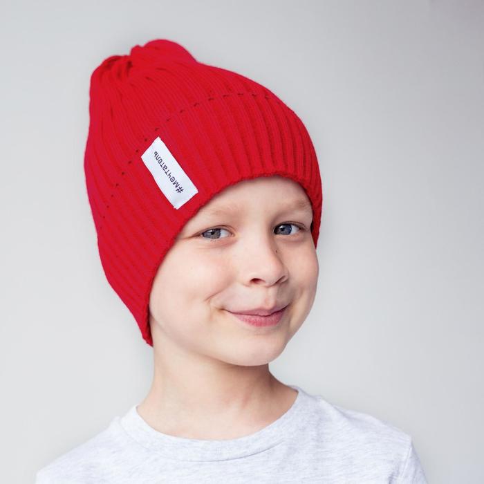HOH LOON Шапка для мальчика, цвет красный, размер 52-56