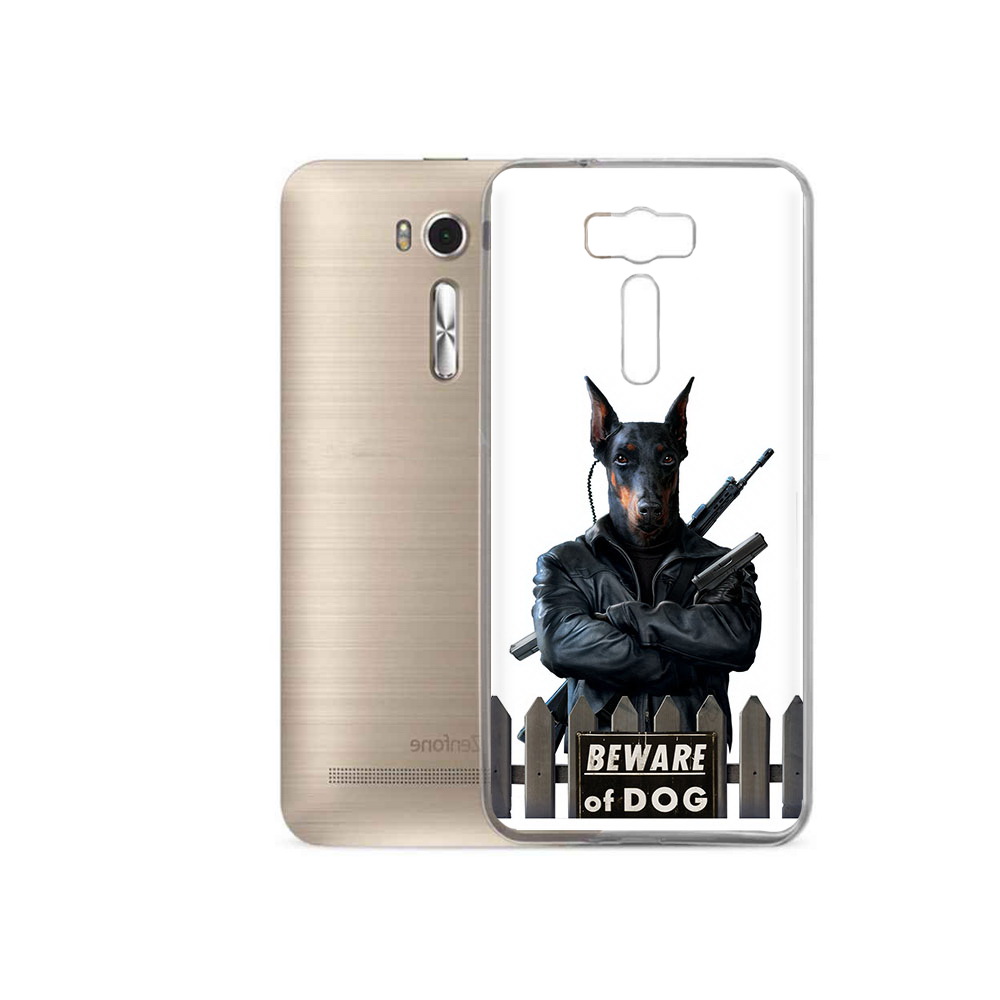 

Чехол MyPads Tocco для Asus ZenFone 2 Laser (ZE500KL) доберман, Прозрачный, Tocco