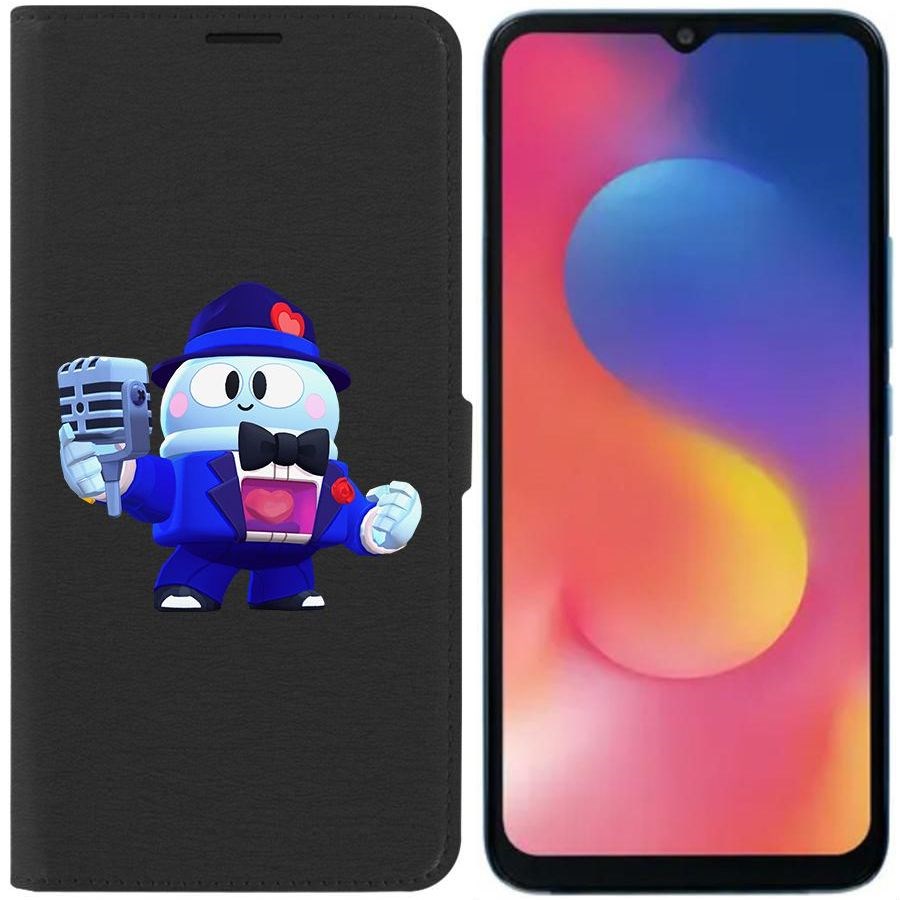 

Чехол-книжка Eco для Infinix Hot 20i Brawl Stars-Стильный Лу (черный)