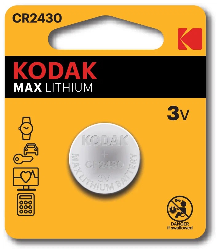 Батарейка Kodak Cr2430-1bl Для Брелока Сигнализации KODAK арт. 30414754-RU1