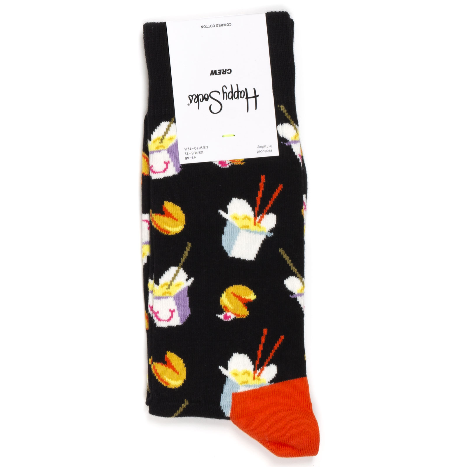 

Носки унисекс Happy Socks Take out черные 36-40, Черный, Take out