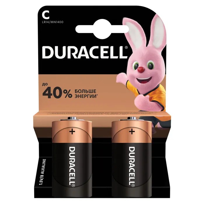 фото Батарейка duracell lr14 bl-2 duracell арт. 81545437