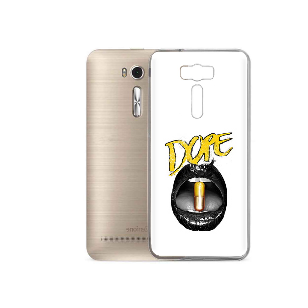 

Чехол MyPads Tocco для Asus ZenFone 2 Laser (ZE500KL) губы, Прозрачный, Tocco