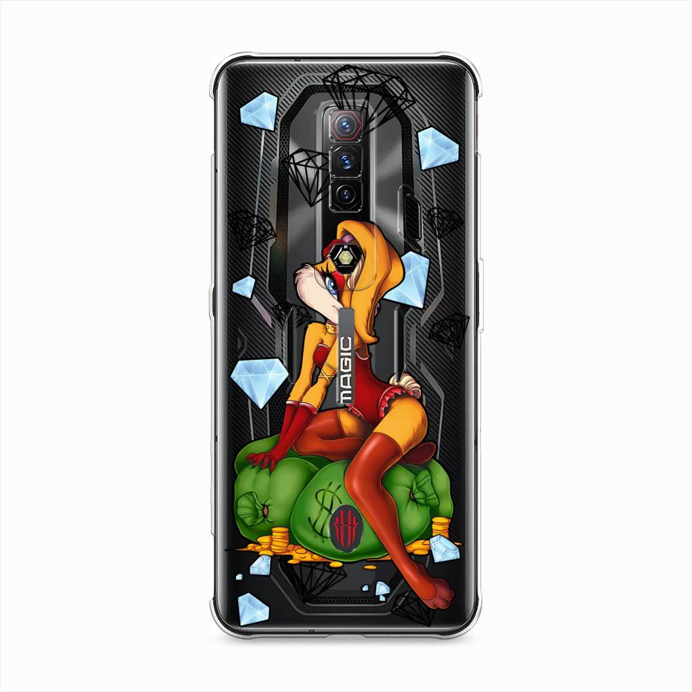 

Чехол на ZTE Nubia Red Magic 7S "Лола Банни с бриллиантами", Красный;оранжевый;зеленый, 136350-6