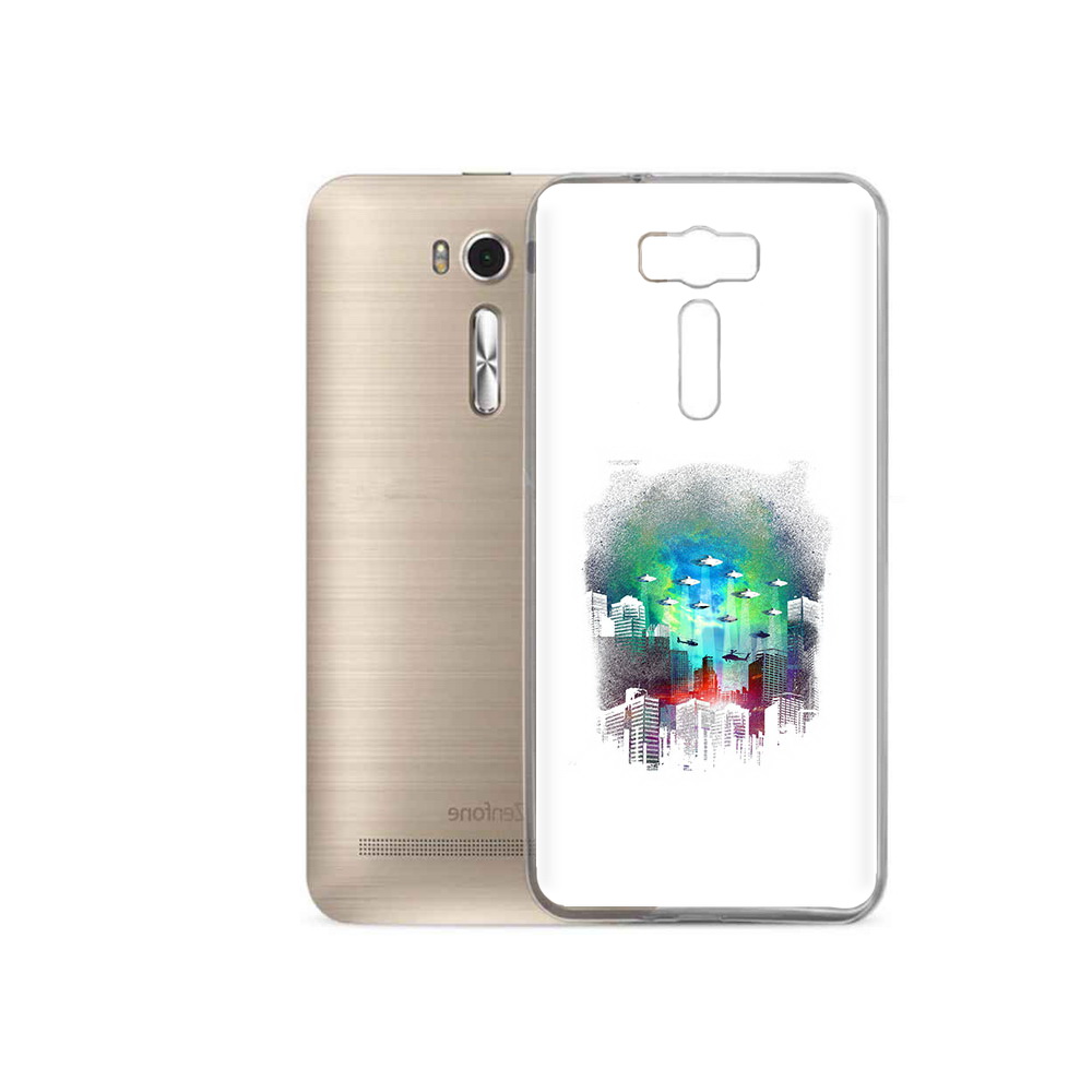 

Чехол MyPads Tocco для Asus ZenFone 2 Laser (ZE500KL) город в свечении, Прозрачный, Tocco