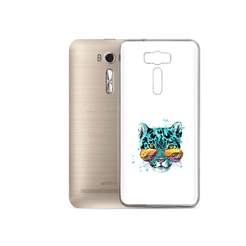 

Чехол MyPads Tocco для Asus ZenFone 2 Laser (ZE500KL) голубой лео, Прозрачный, Tocco