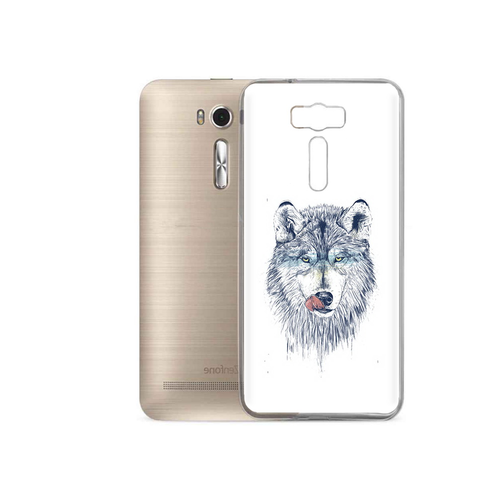 

Чехол MyPads Tocco для Asus ZenFone 2 Laser (ZE500KL) голодгый волк, Прозрачный, Tocco