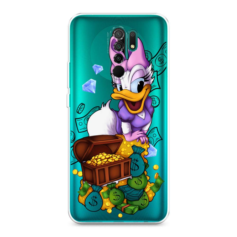 

Чехол на Xiaomi Redmi 9 "Rich Daisy Duck", Коричневый;белый;фиолетовый, 38350-6