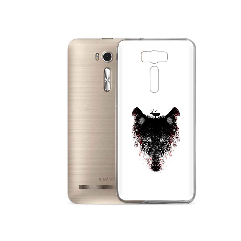 

Чехол MyPads Tocco для Asus ZenFone 2 Laser (ZE500KL) волк в траве, Прозрачный, Tocco