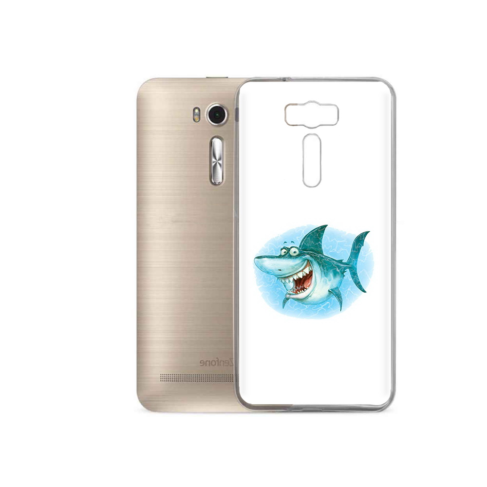 

Чехол MyPads Tocco для Asus ZenFone 2 Laser (ZE500KL) веселая акула, Прозрачный, Tocco
