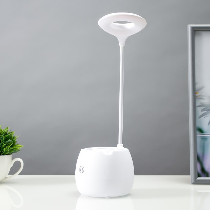 

Настольная лампа сенсорная 16750/1 LED 2Вт 6000К USB АКБ белый 14,5х10х42 см