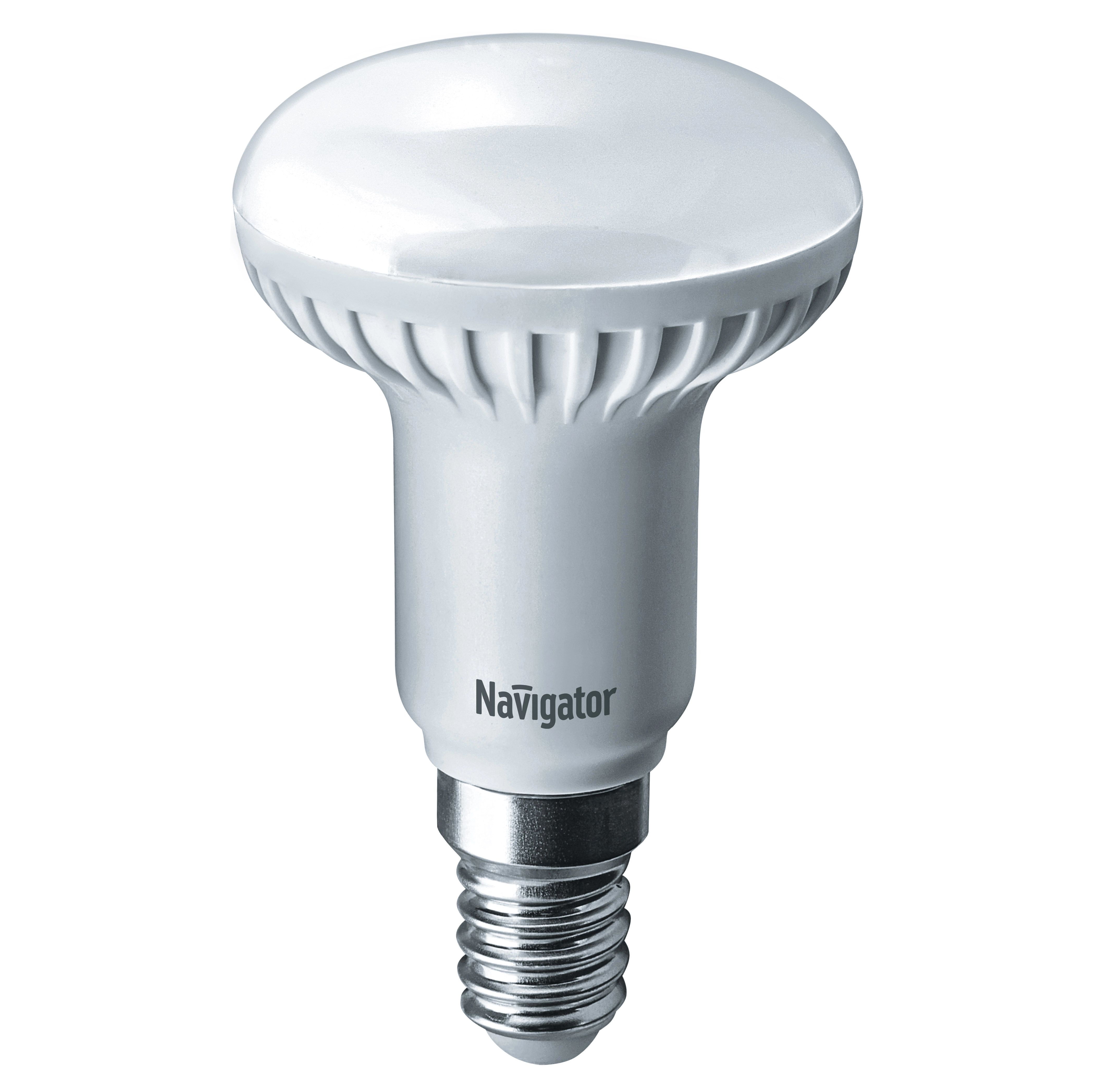 

Лампа светодиодная Navigator E14 5 Вт 2700K R50 зеркальная теплый свет