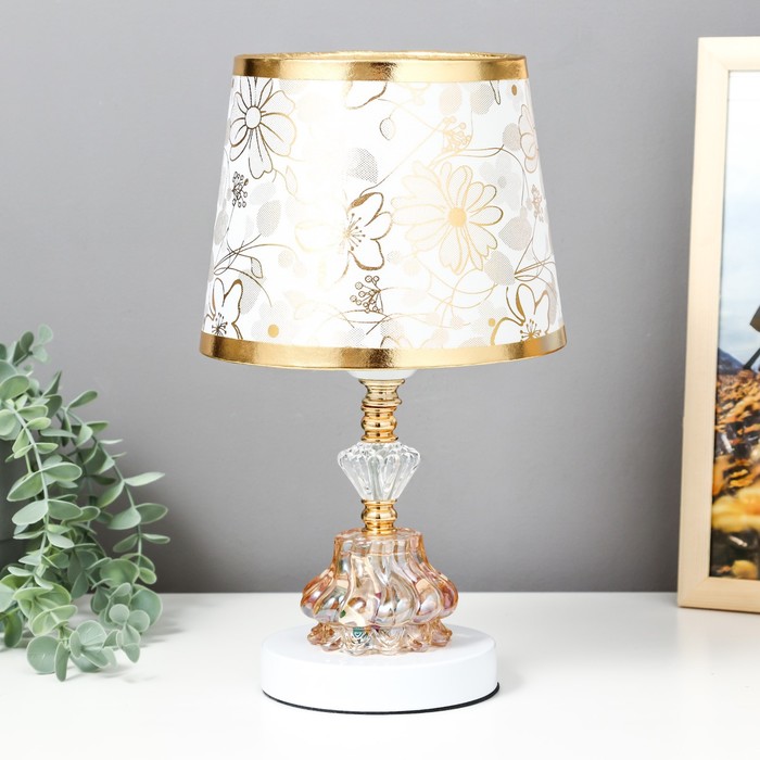 

Настольная лампа Risalux с подсветкой 16887/1 Е27 40Вт белый