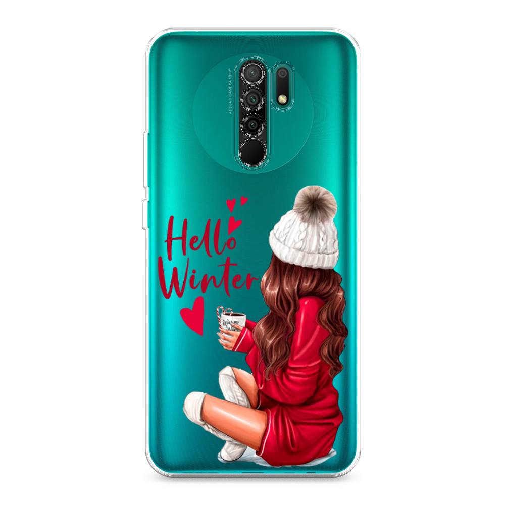 

Чехол для Xiaomi Redmi 9 "Hello winter", Красный;белый;коричневый, 38350-5