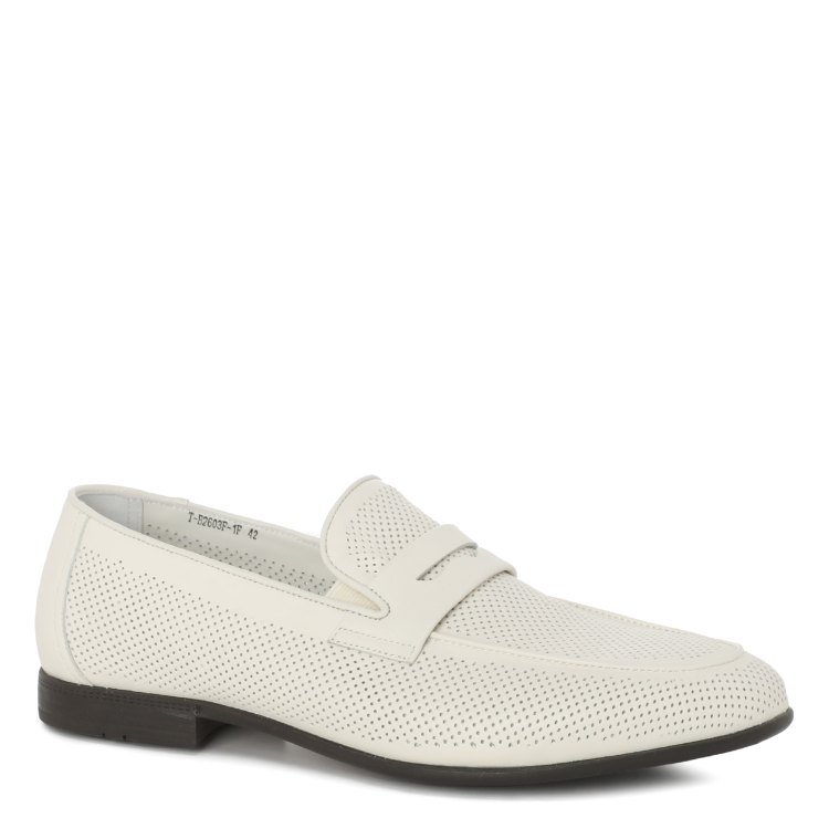 

Лоферы мужские Tendance T-B2603F-1 белые 45 EU, T-B2603F-1