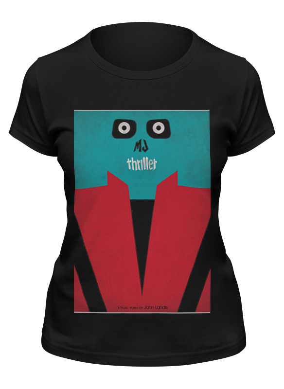

Футболка женская Printio Mj thriller черная 2XL, Черный, Mj thriller