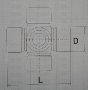 

GUIS-63_крестовина вала карданного!61,7x22,06 Isuzu