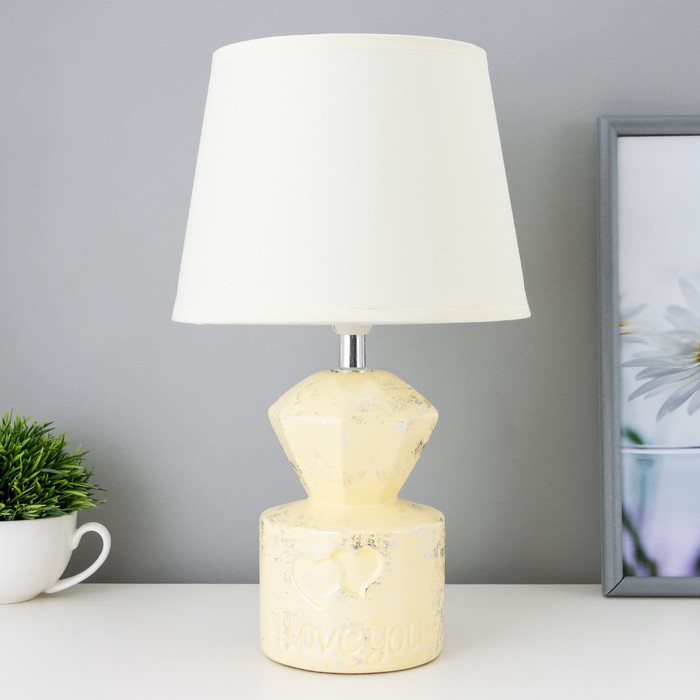 

Настольная лампа 16828/1BG E14 40Вт бежевый 20х20х34 см