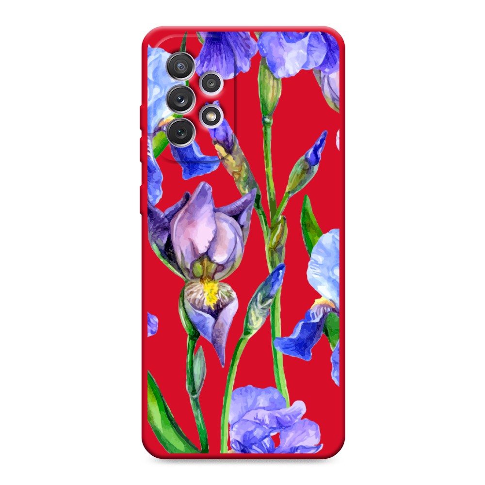 

Чехол Awog на Samsung Galaxy A73 "Синие ирисы", Фиолетовый;голубой;зеленый, 2104653-1