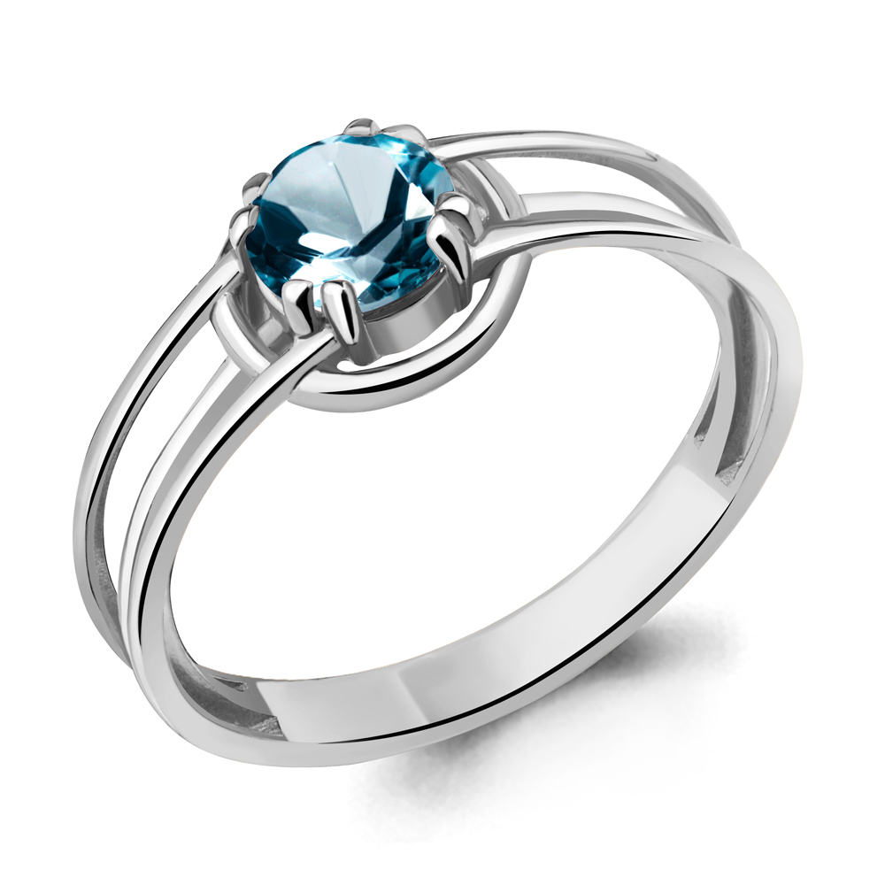 

Кольцо из серебра с топазом Aquamarine Aquamarine 6960508_925_р р. 17,5, 6960508_925_р