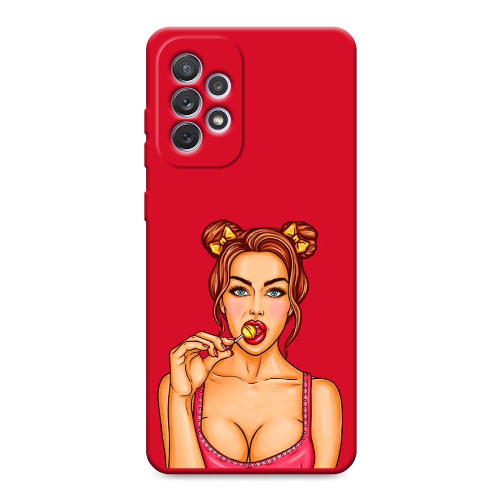 

Чехол Awog на Samsung Galaxy A73 "Вкусный леденец", Бежевый;коричневый;розовый, 2104653-1