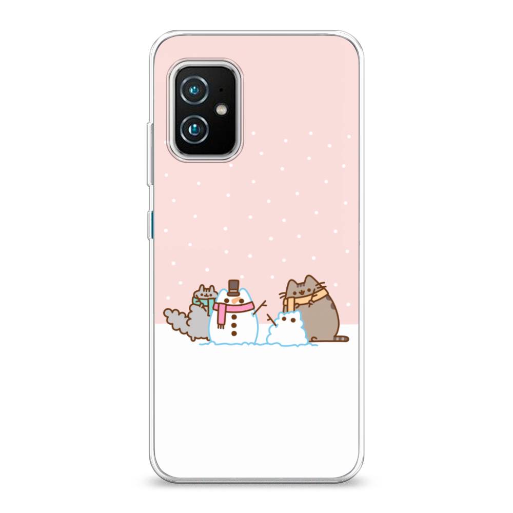 

Чехол Case Place 44450-5 для Asus Zenfone 8 "Котики в снегу", 44450-5