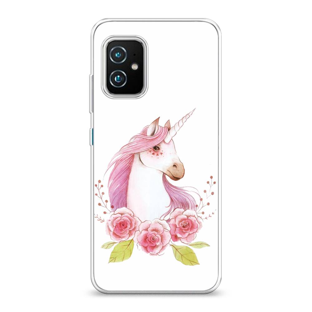 

Чехол Case Place 44450-1 для Asus Zenfone 8 "Единорог цветы", 44450-1