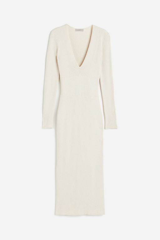 

Платье женское H&M 1216339 бежевое S, Бежевый, 1216339