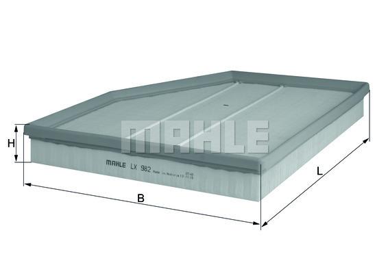 

Фильтр воздушный KNECHT LX 982