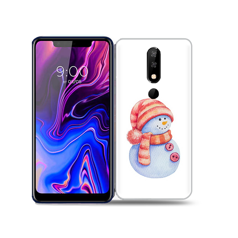 

Чехол MyPads Tocco для BQ 5732L Веселый снеговик, Прозрачный, Tocco
