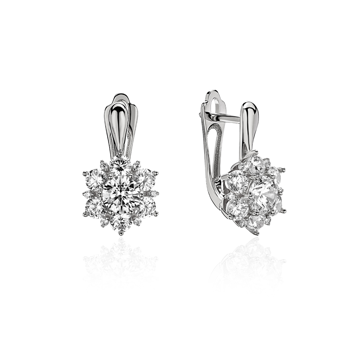 

Серьги из золота с фианитом Эстет 01С1213915, 01С1213915