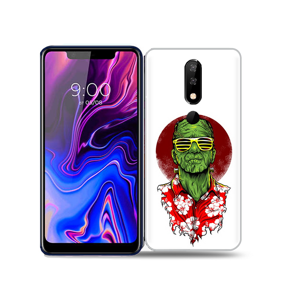 

Чехол MyPads Tocco для BQ 5732L крутой зеленый мужчина в очках, Прозрачный, Tocco