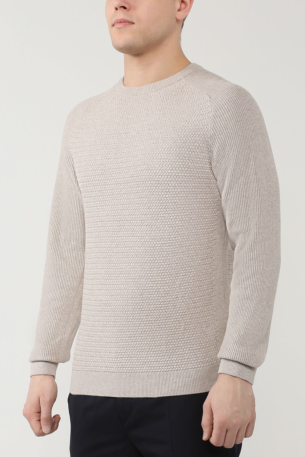 

Джемпер мужской Jack & Jones 12141495 бежевый S, 12141495
