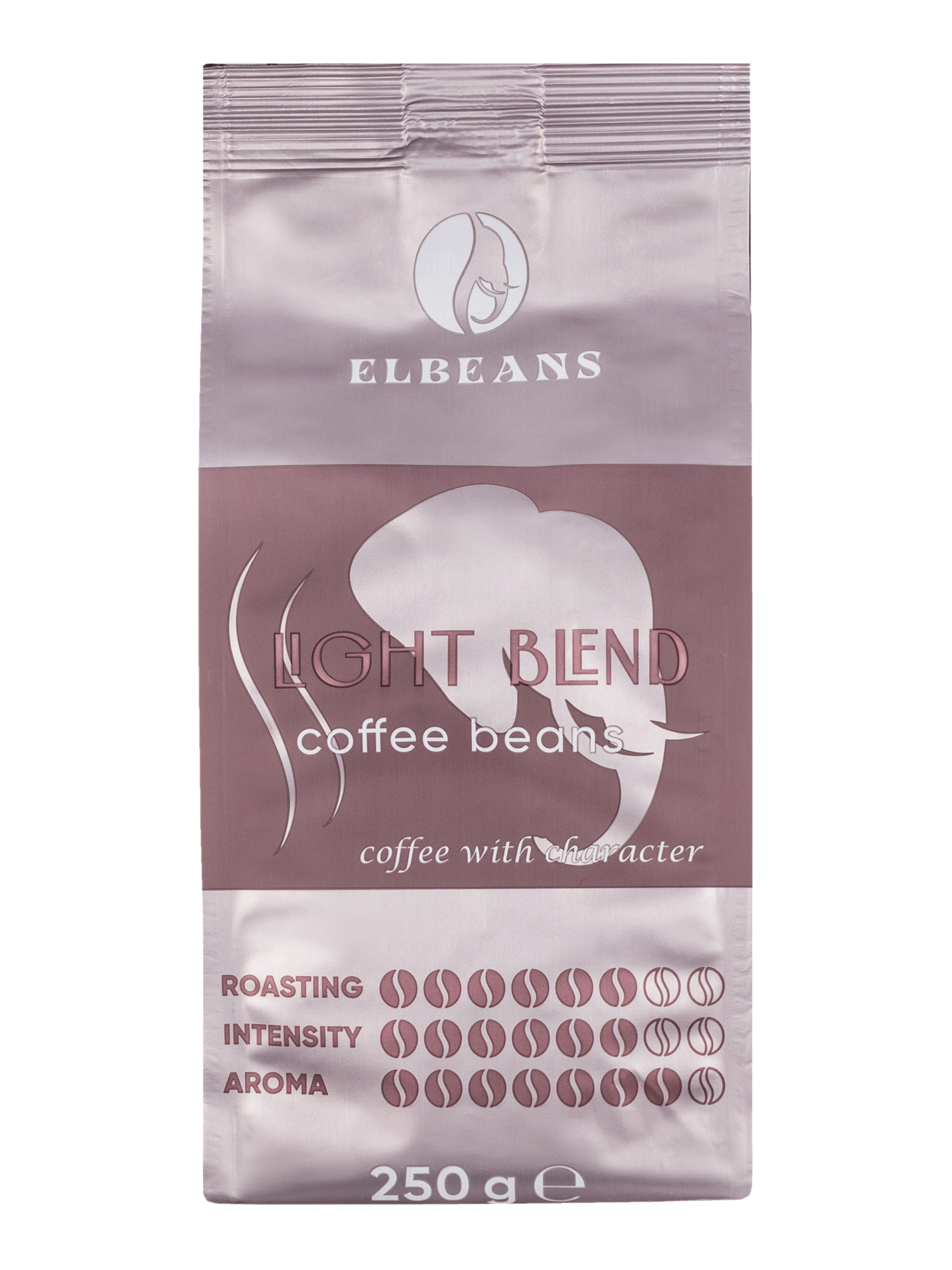 Кофе в зернах Elbeans Light Blend, Arabica 85% и Robusta 15%, для турки, 250 г