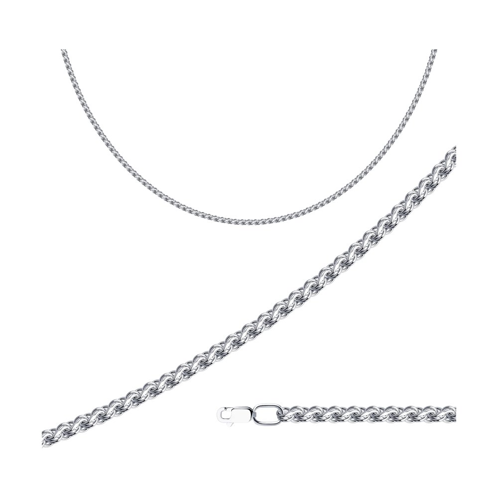 

Цепочка из серебра 50 см SOKOLOV 968100504, 968100504