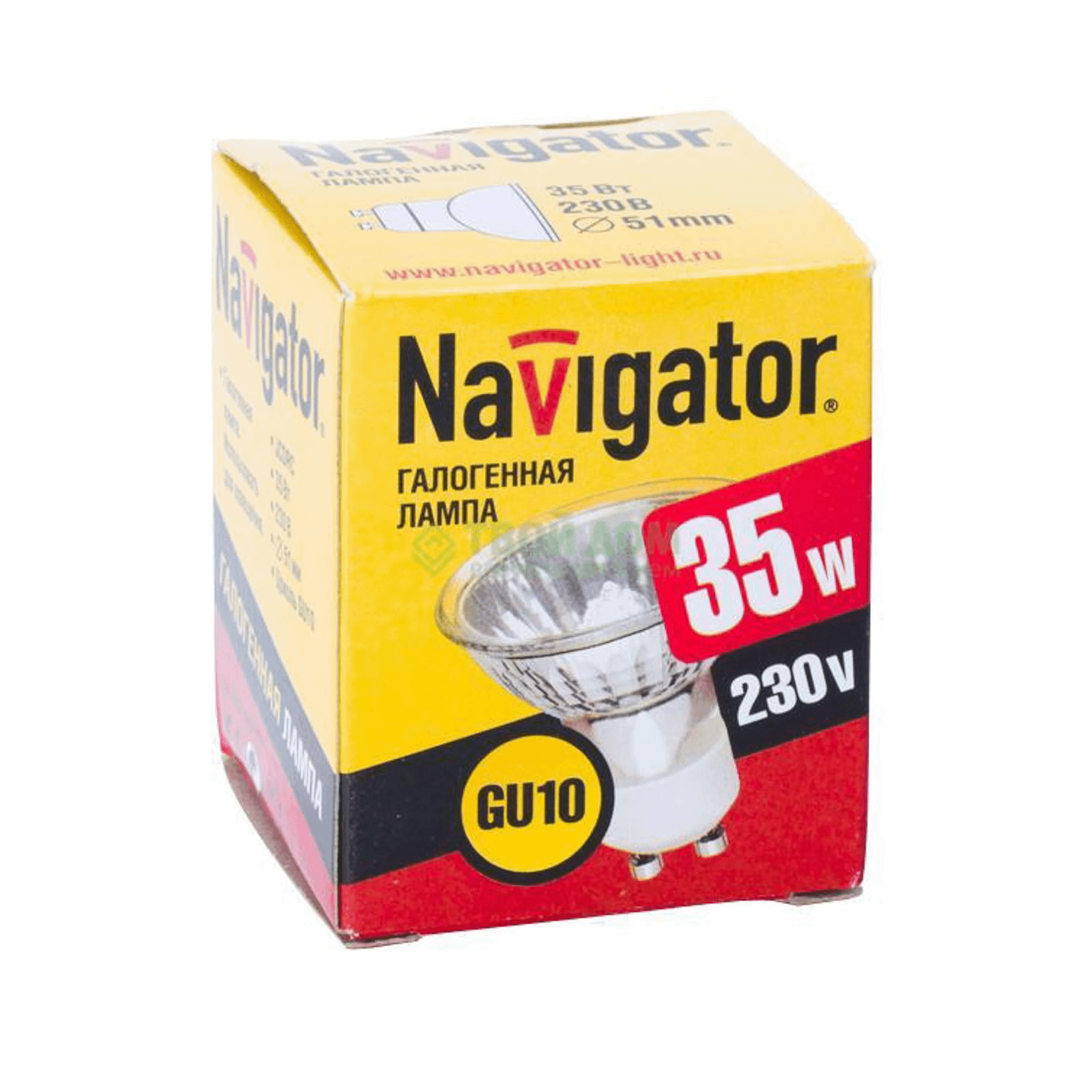 

Лампа галогенная Navigator GU10 35 Вт 2700K с отражателем