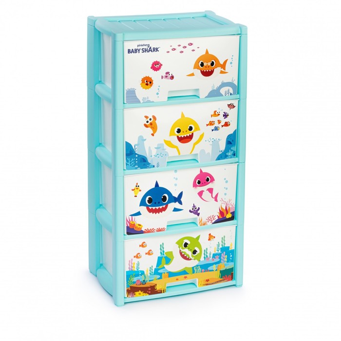 

Альтернатива Комод Baby Shark, 4 секции